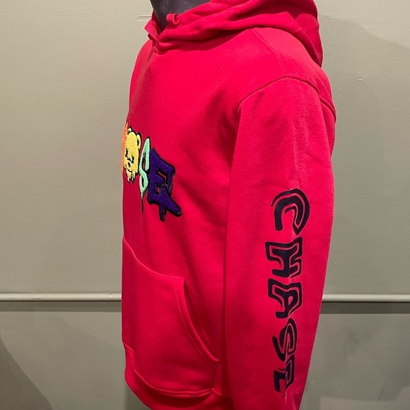 Bleecker&Mercer hoody sweater pullover red side pockets - Picture 2 of 5